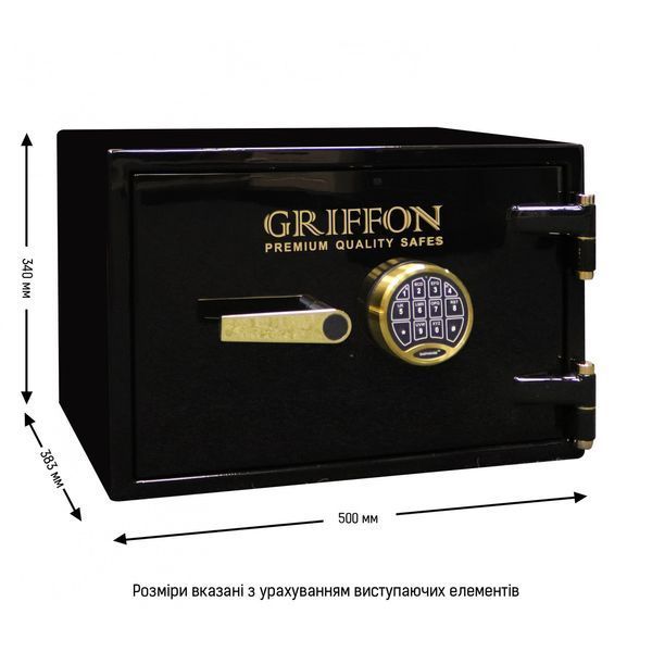 Сейф огневзломостойкий Griffon CL III.35.E.black gold CL III.35.E.black gold фото