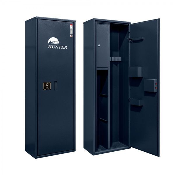 Сейф збройовий Griffon GLST.130.FP Black на 4 рушниці з біометричним замком GLST.130.FP фото