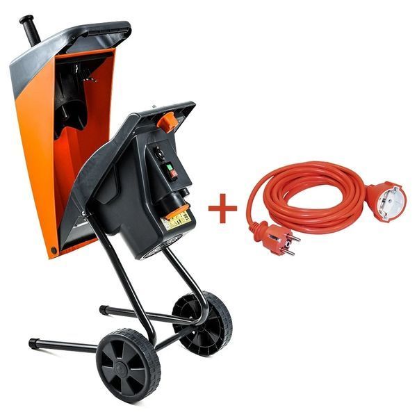 Садовый измельчитель GTM DS2500/40 KIT + удлинитель 10м (DS2500/40_KIT+ext.cord) 83870 фото