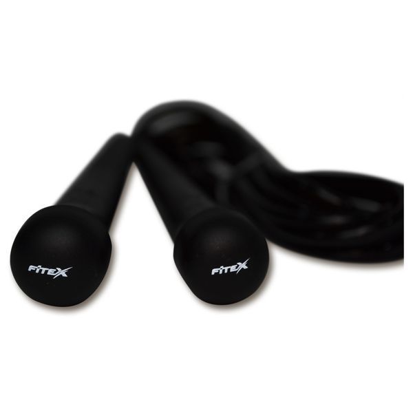 Скакалка Fitex MDJR024-B, чорна MDJR024-B фото